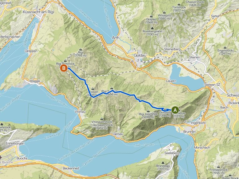 Rigi-Panoramaweg | Wanderung | Komoot